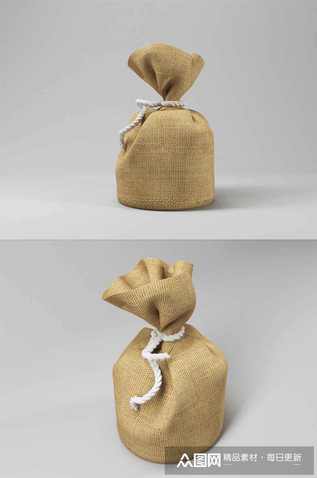 c4d袋子模型钱袋子