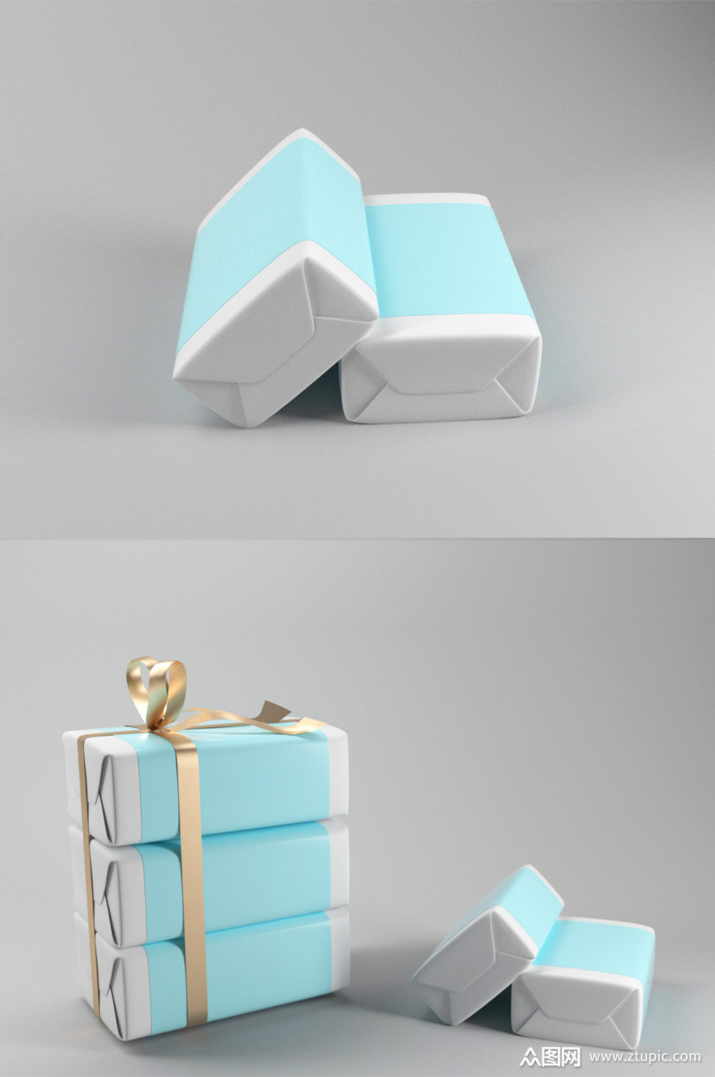 礼物盒包装c4d模型