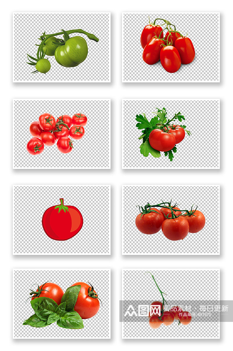 红色果蔬蔬菜番茄素材