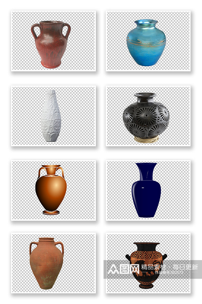 陶瓷花瓶复古瓶子免扣素材