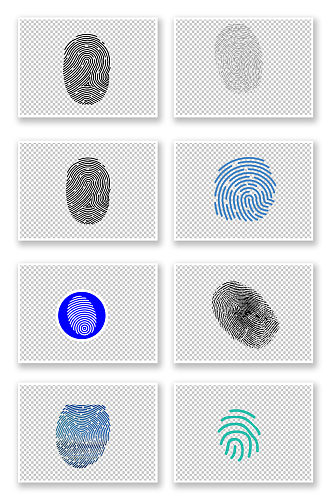 手指纹理手印元素