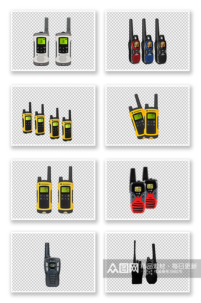 无线对讲机设备免扣素材