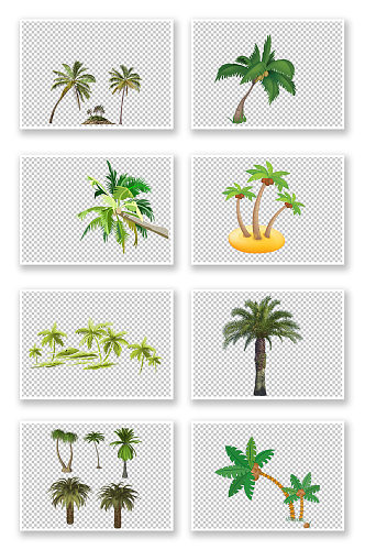 热带棕榈树免扣元素