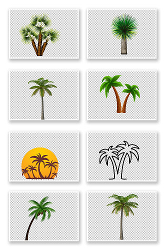 棕榈树热带植物免扣