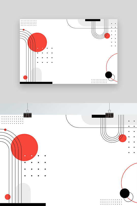 日式简约几何抽象背景-众图网