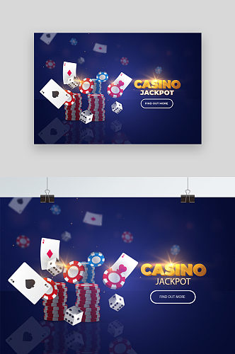 扑克牌游戏网页banner