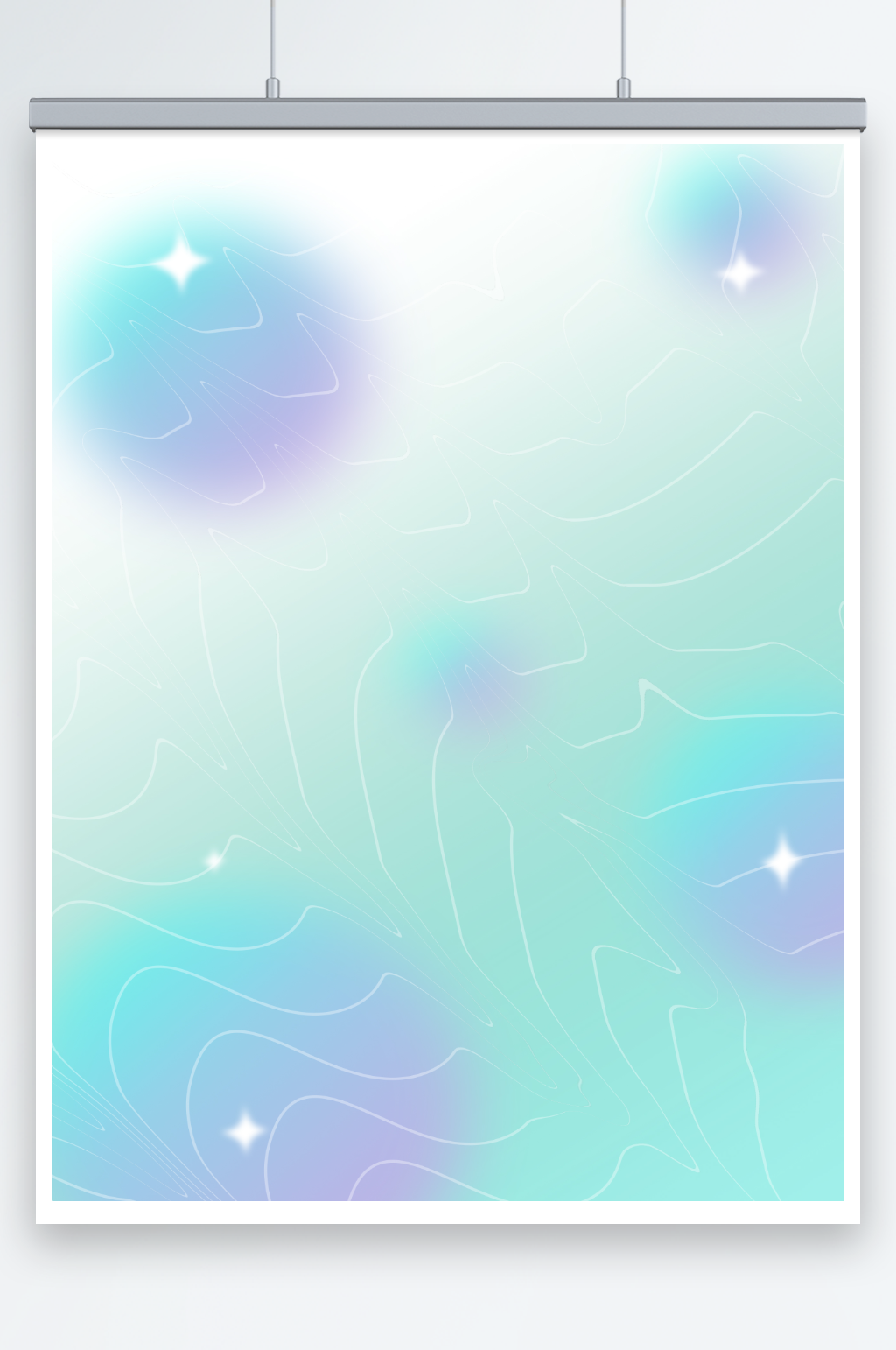 绿色球形星星弥散背景素材