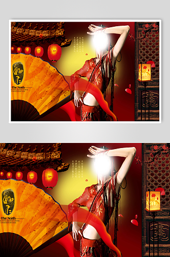 中国风古风美女海报
