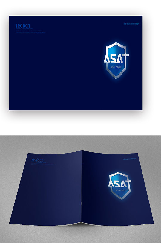 蓝色书籍画册封面-众图网