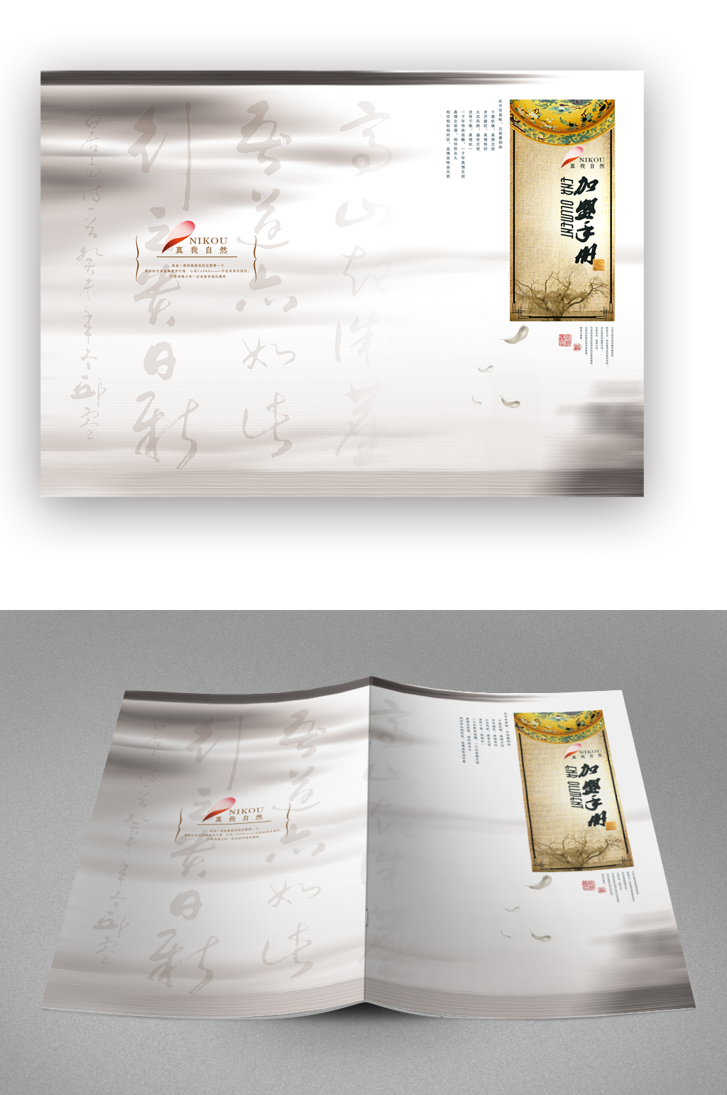 简约企业简介画册封面素材