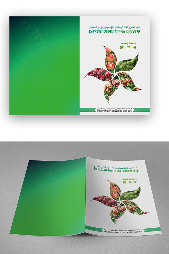 农产品宣传册绿色画册封面