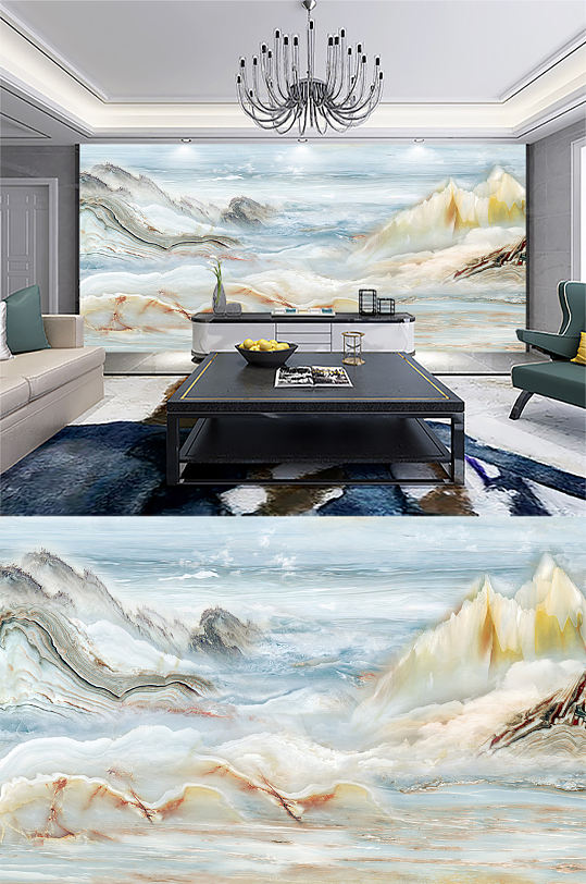 高清大理石纹理背景墙-众图网