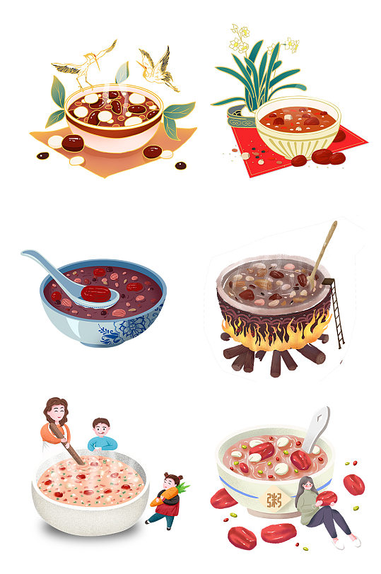 腊八粥传统节日素材