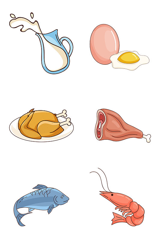 养生食物插画图片-养生食物插画素材下载-众图网