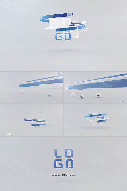 清新简洁LOGO动画片头视频AE模板-众图网