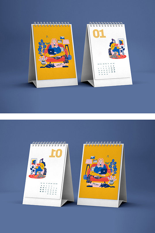台历日历效果图样机