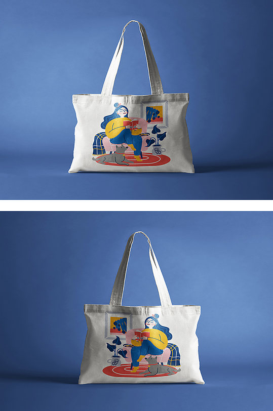 帆布袋手提袋文创办公用品样机-众图网