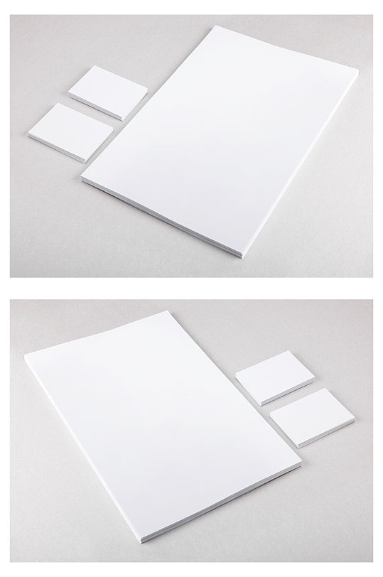 名片卡片a4纸贴图样机