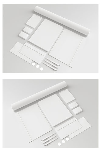 品牌办公用品效果图样机