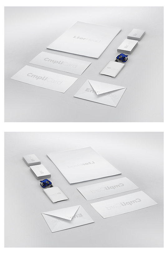 传单简约三折页样机-众图网