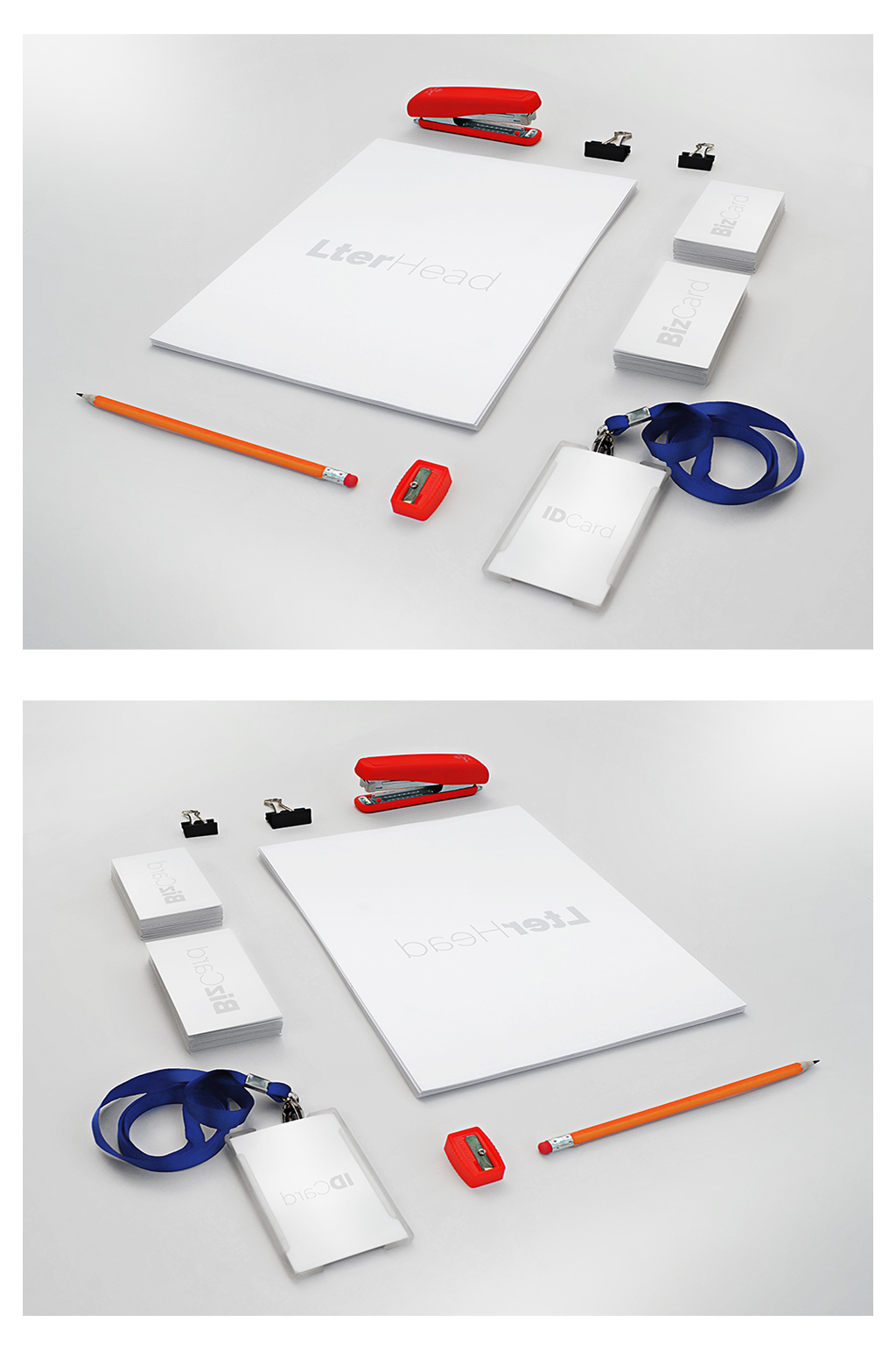 文具简约折页样机