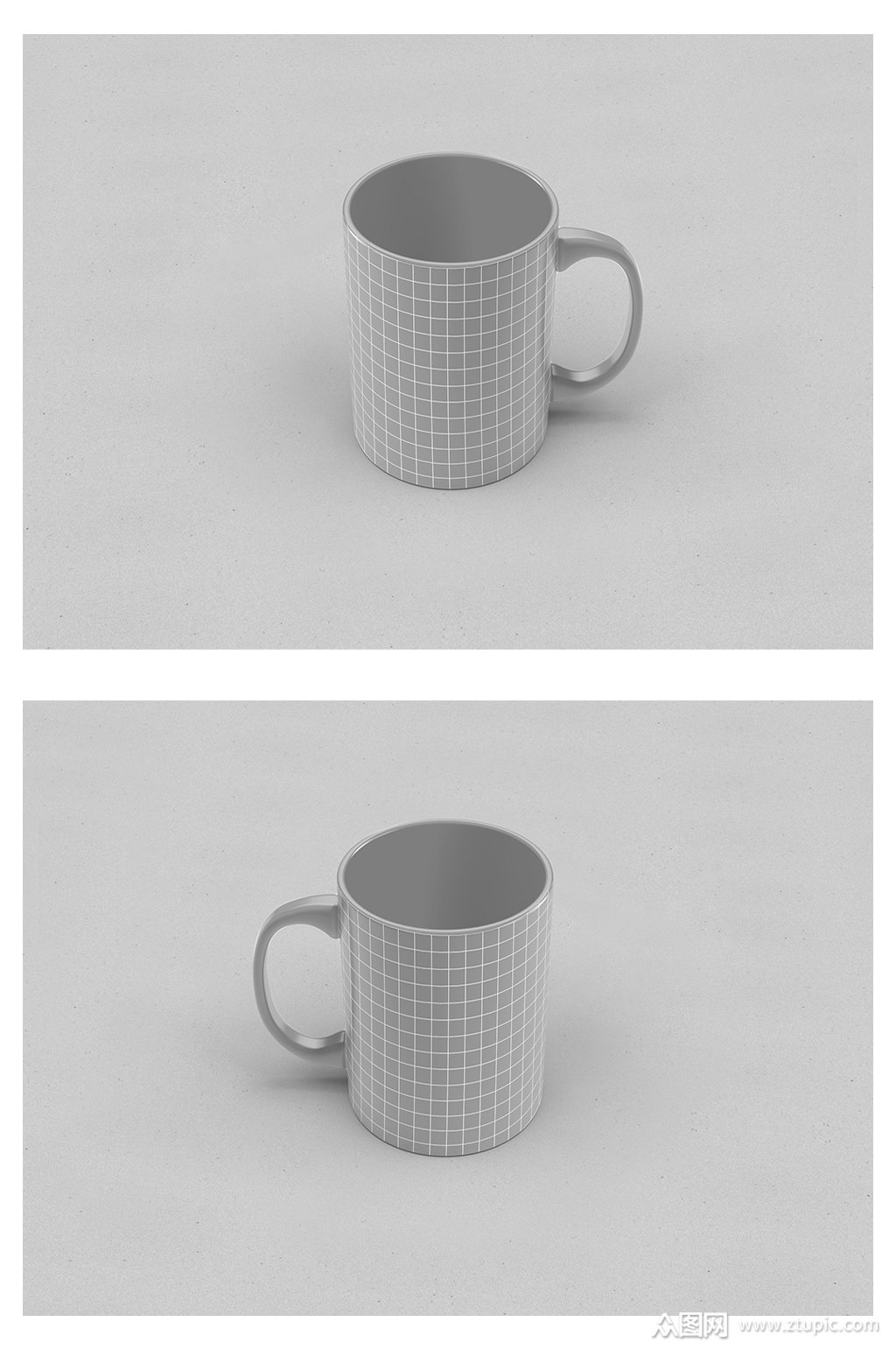 灰色杯子简约样机模板下载-编号1985719-众图网