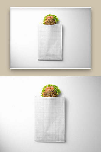 创意简约纸质底纹厚款纸袋样机