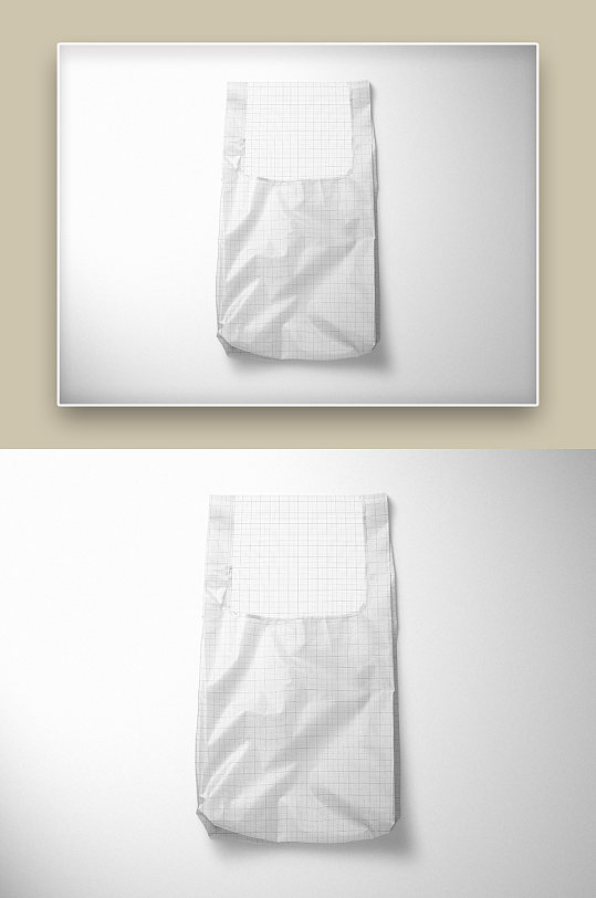 简单纸质底纹文创产品手提袋样机
