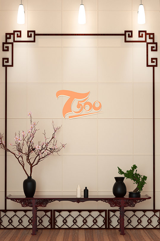 上档次新中式相框LOGO标识样机