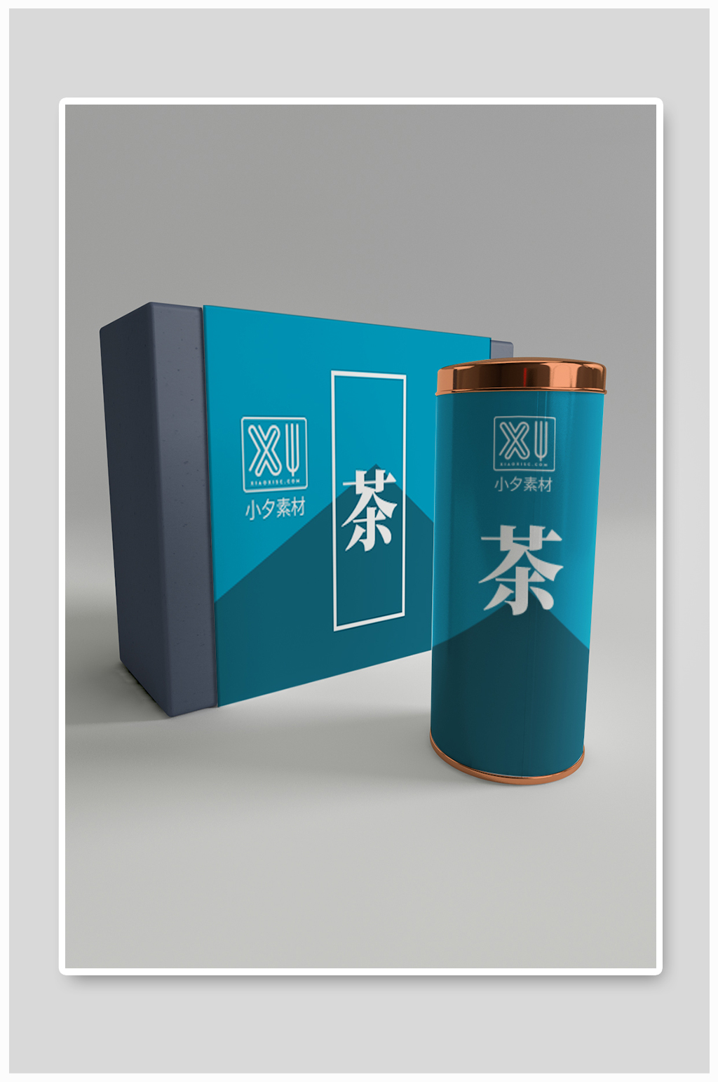 品牌茶叶茶具包装效果vi智能贴图展示样机素材