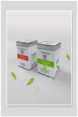 茶叶茶具产品名片包装效果vi贴图展示样机