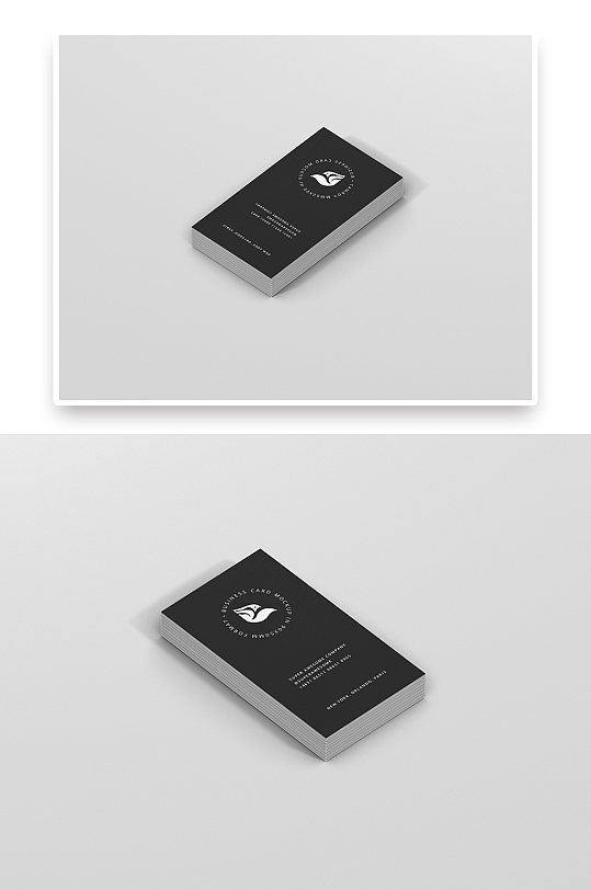 大气创意商务黑色名片样机-众图网