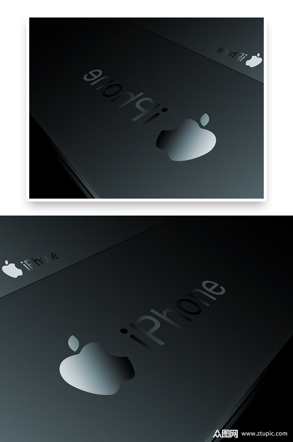苹果手机logo标志标识样机