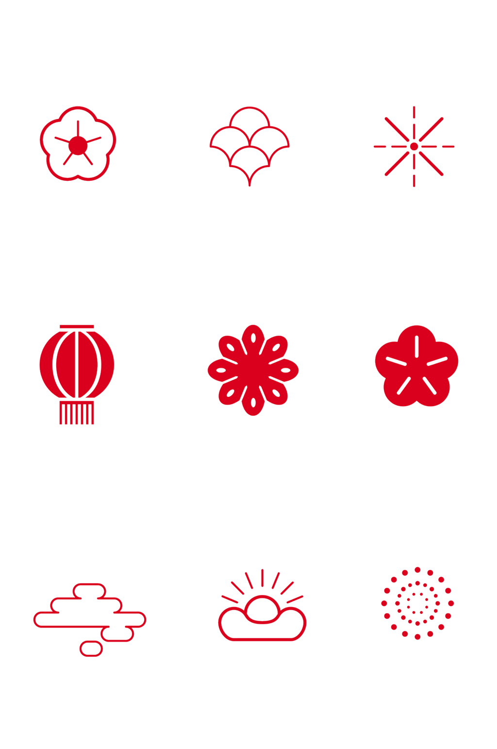 线条元素红色元素线条免扣元素大气免扣素材