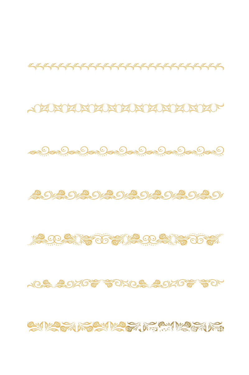 金色花纹边框装饰矢量图金色波浪纹矢量图素材