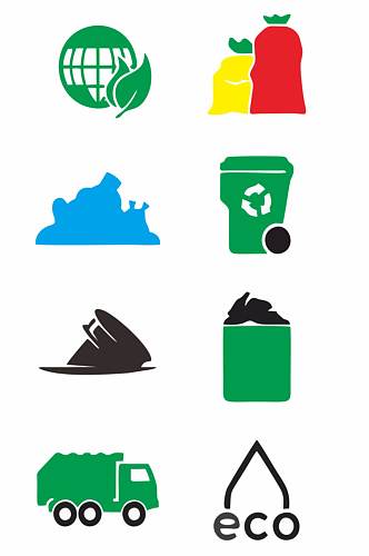 生态节能环保标志图片矢量图元素标识