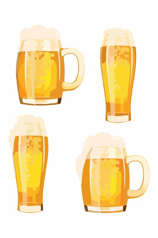 啤酒节元素矢量图cdr扎啤啤酒
