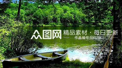 高山雾气湖倒影艺术摄影素材