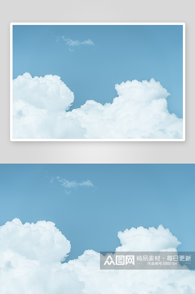 蓝色天空摄影图背景素材