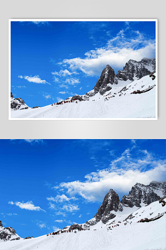 玉龙雪山自然风光摄影图