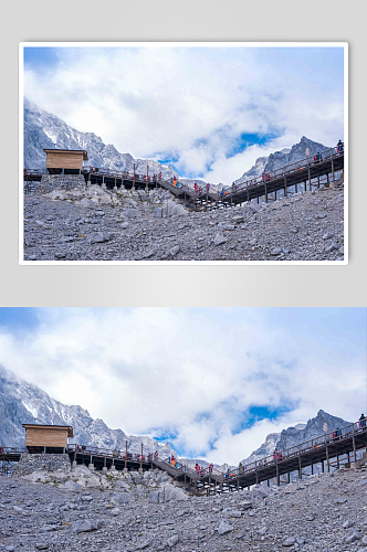 玉龙雪山自然风光摄影图