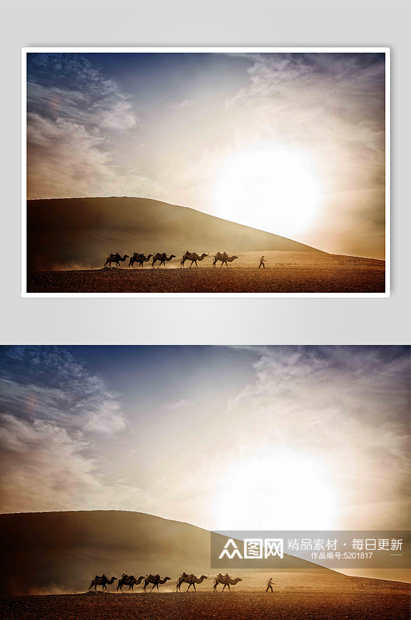 敦煌沙漠美景图片素材