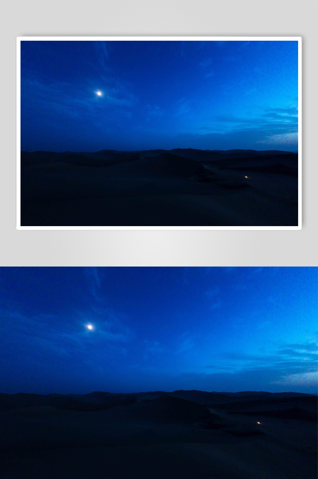 敦煌沙漠夜景图片素材