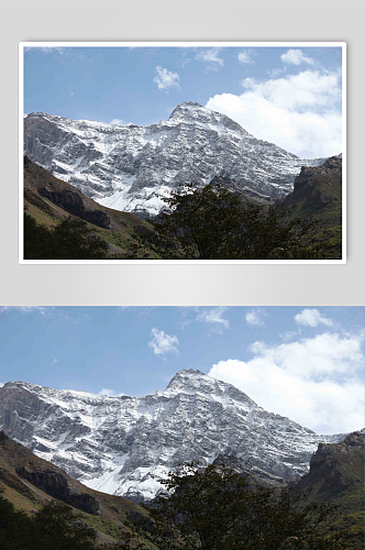 自然景观高山实拍摄影图