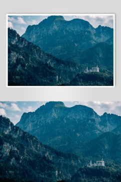 阿尔卑斯山脉创意高清实拍图片