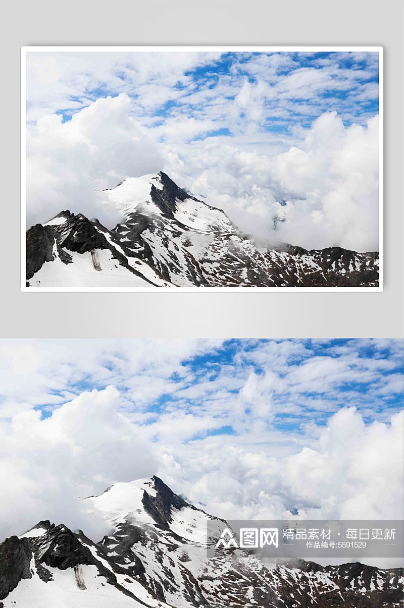 阿尔卑斯山脉创意高清实拍图片素材