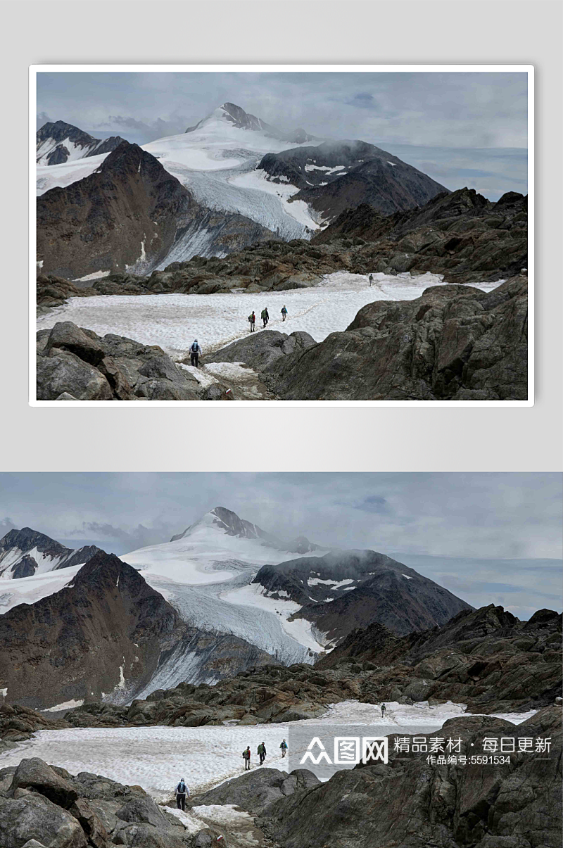 阿尔卑斯山脉创意高清实拍图片素材
