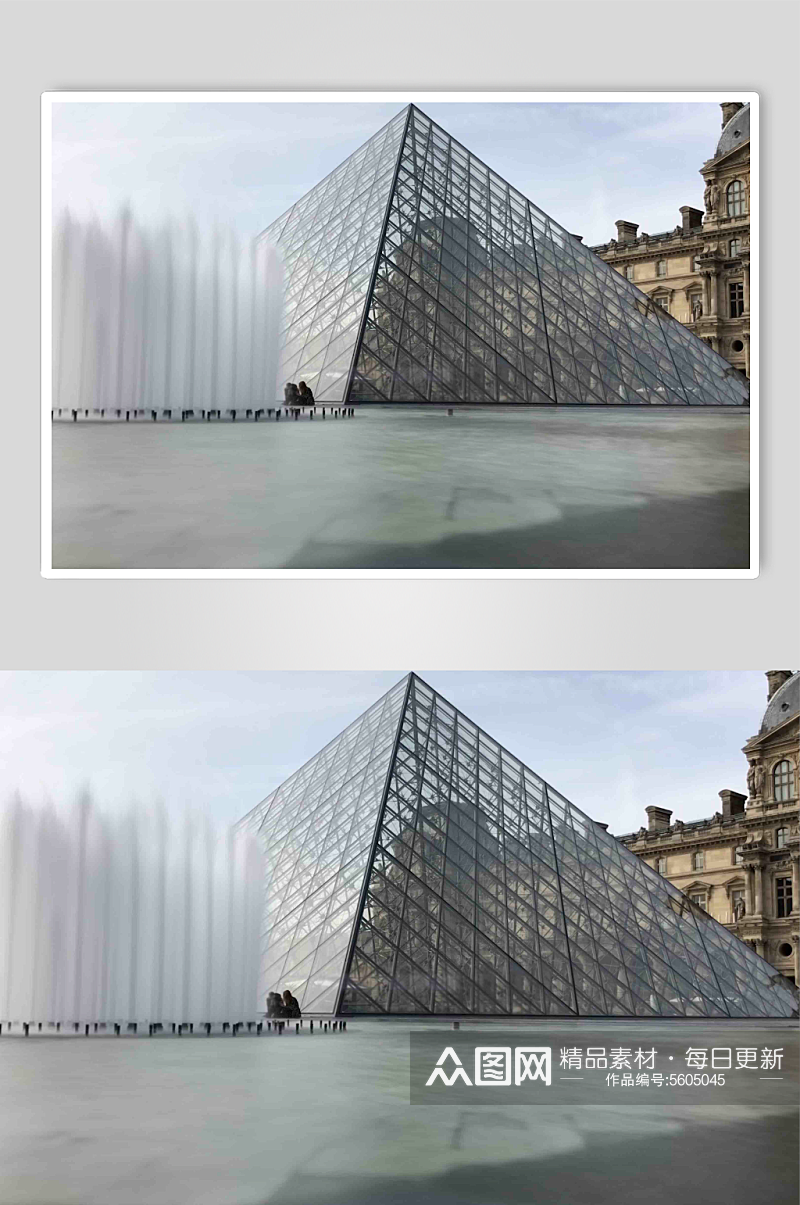 法国罗浮宫法式建筑图片素材