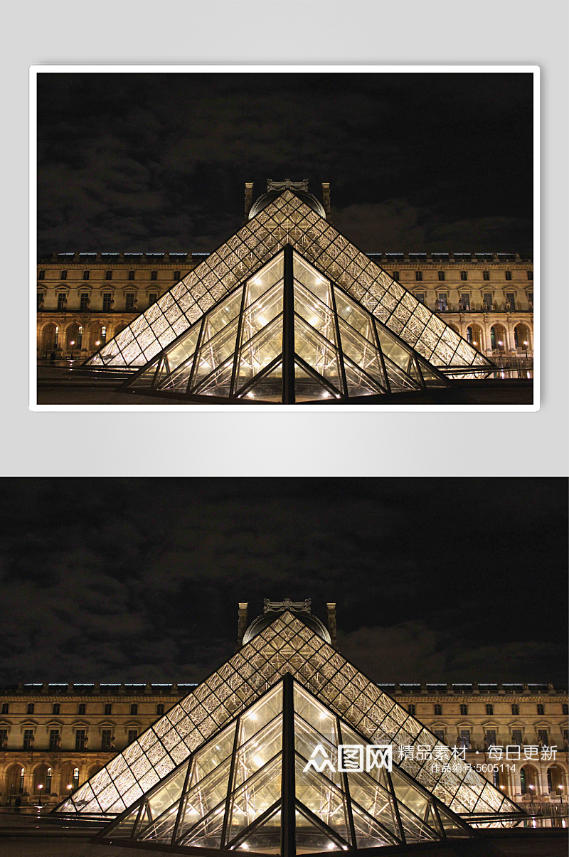法国罗浮宫法式建筑图片素材
