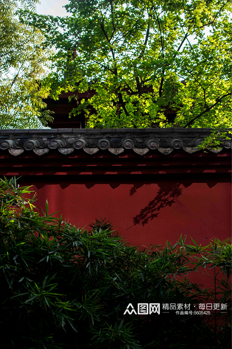 成都古城红墙中国风图片素材